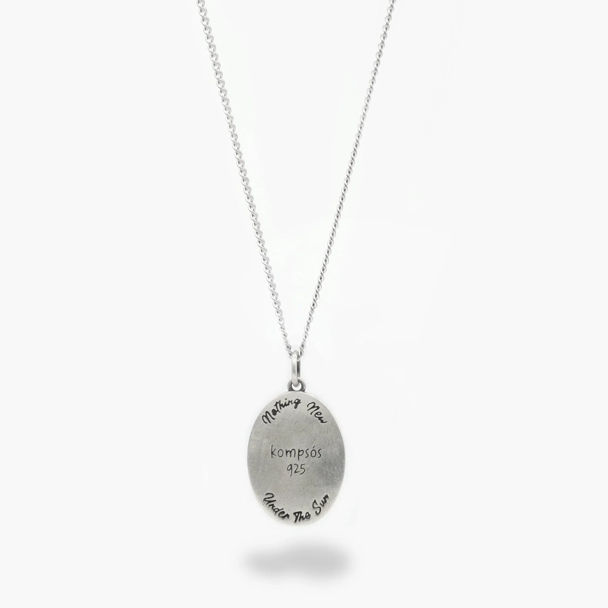 Solar Eclipse Sterling Silver Necklace (Night Blue) - Image 6