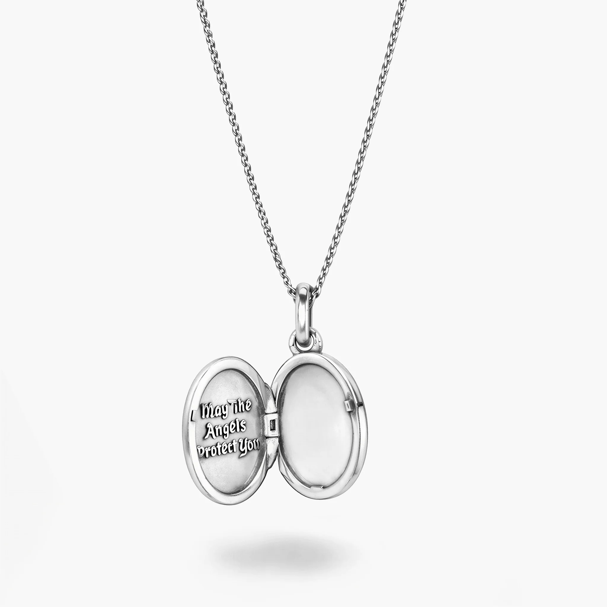 Sterling Silver Photo Locket Necklace