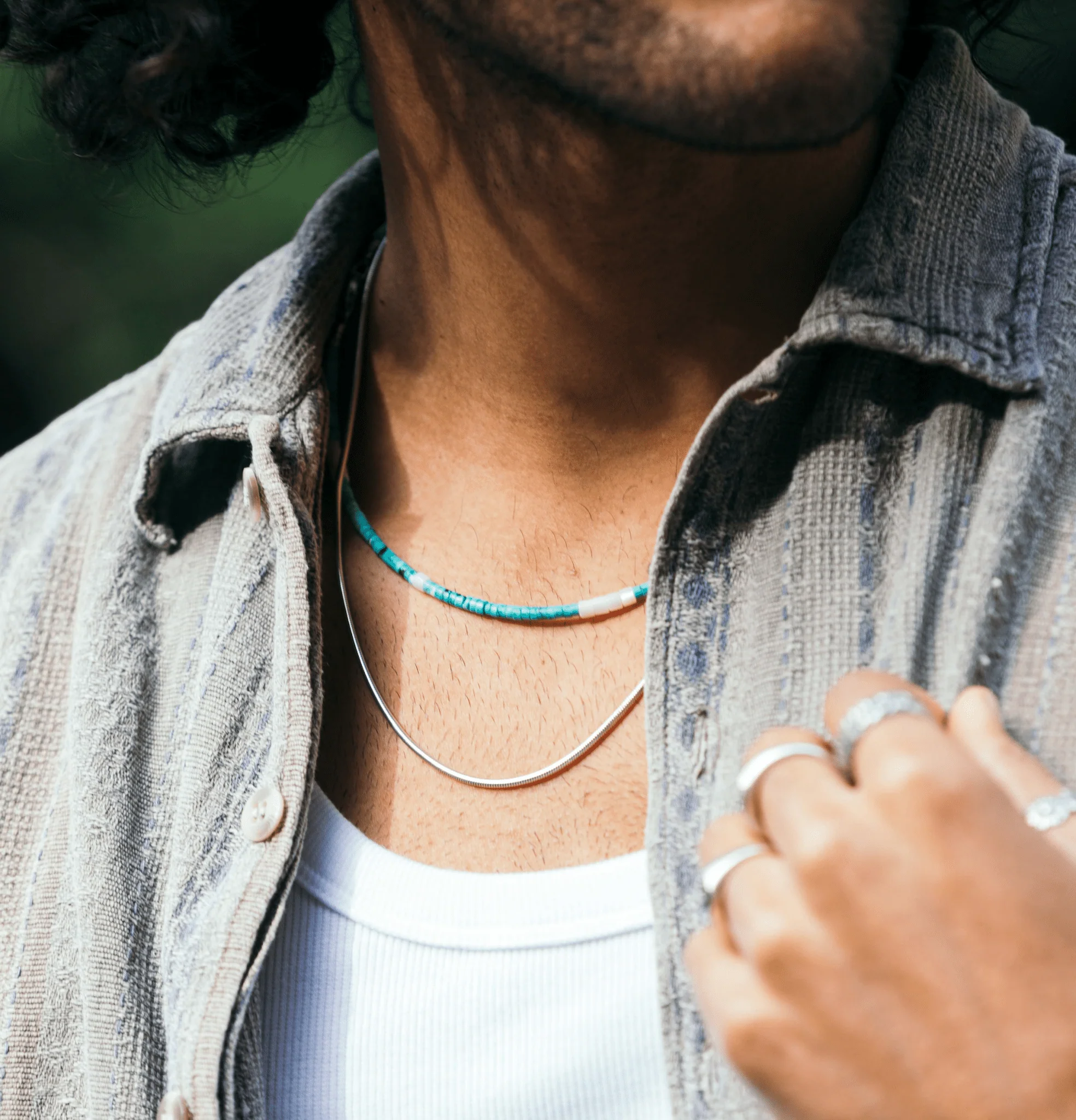 Necklace With Arizona Turquoise Beads - Image 4