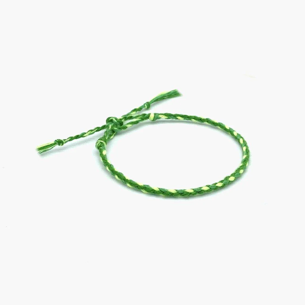 Pranayama Cotton Bracelet (Green) - Image 2