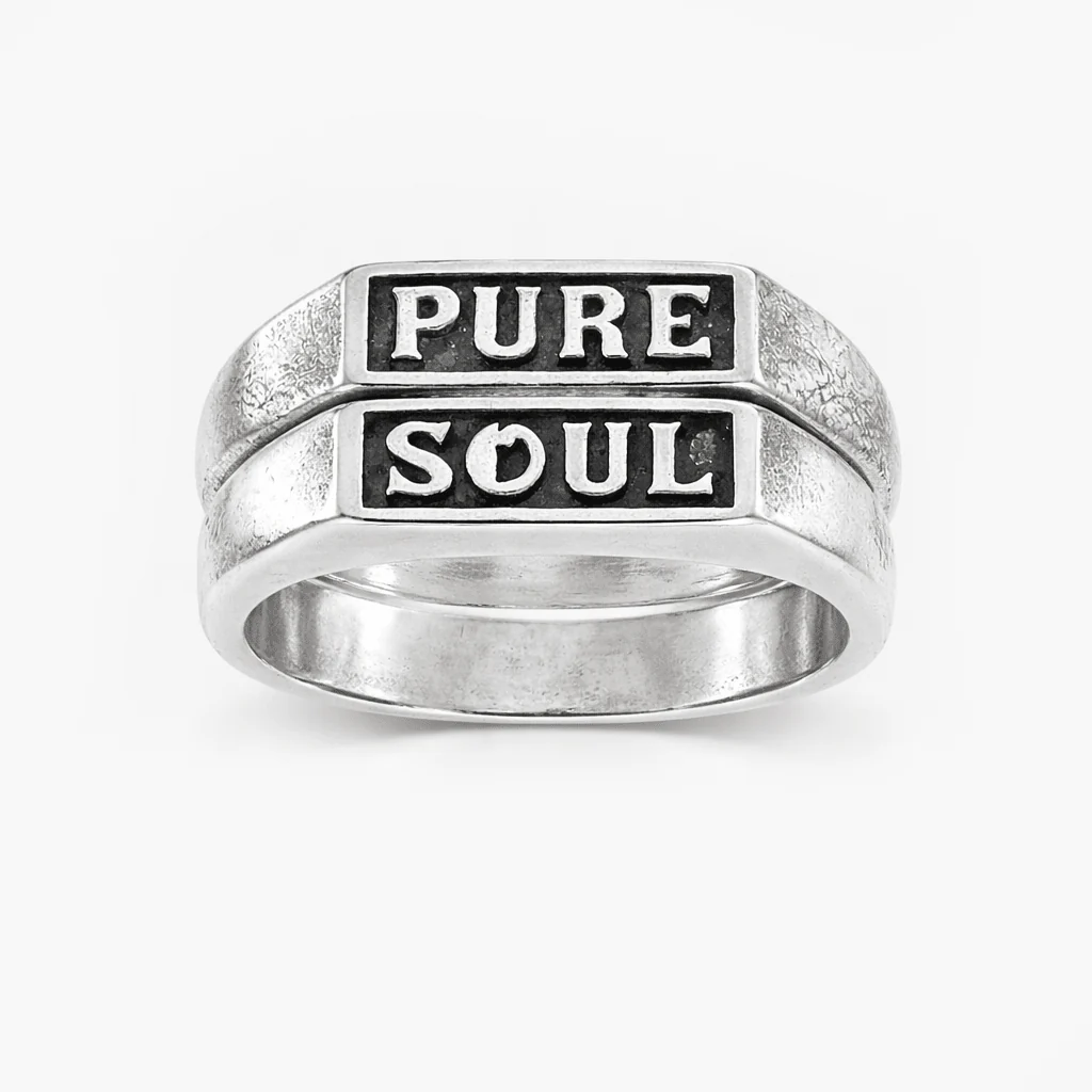 Pure Soul Double Sterling Silver Ring