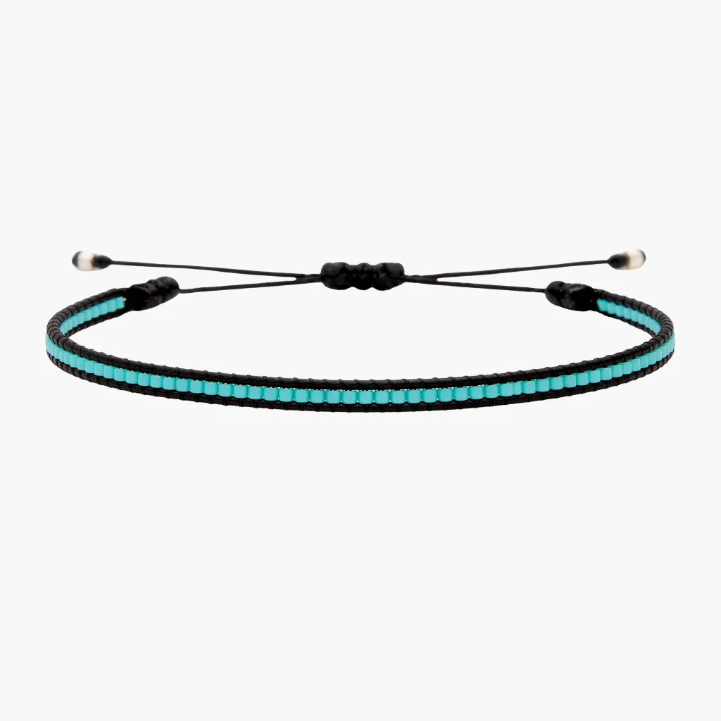Purnama Miyuki Bracelet (Black/Turquoise)
