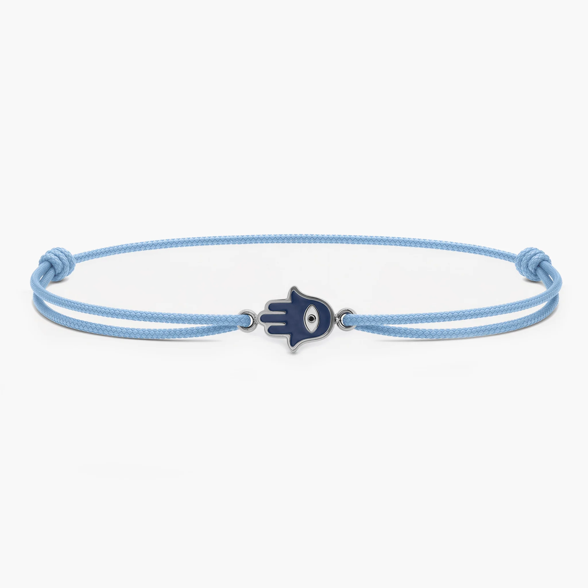 Rope Hamsa Bracelet (Light Blue)