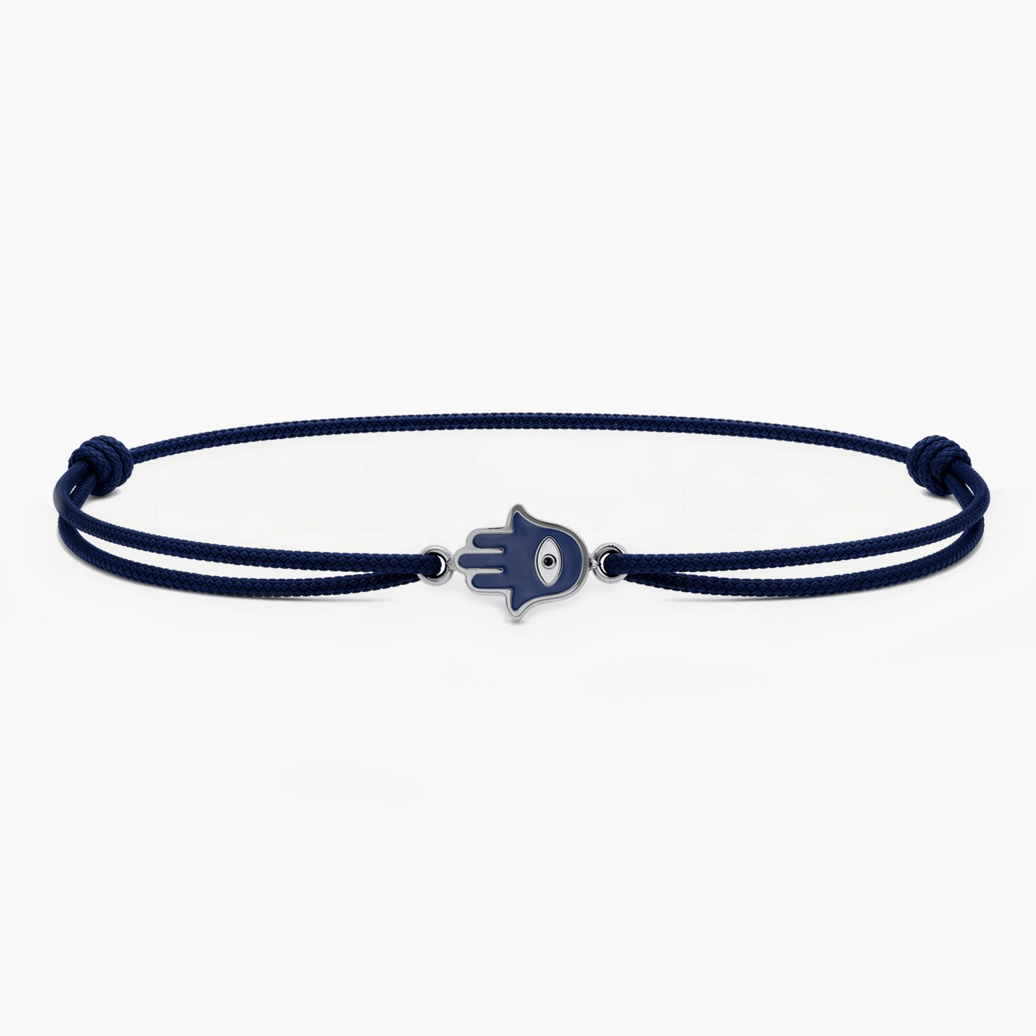 Rope Hamsa Bracelet (Navy Blue)