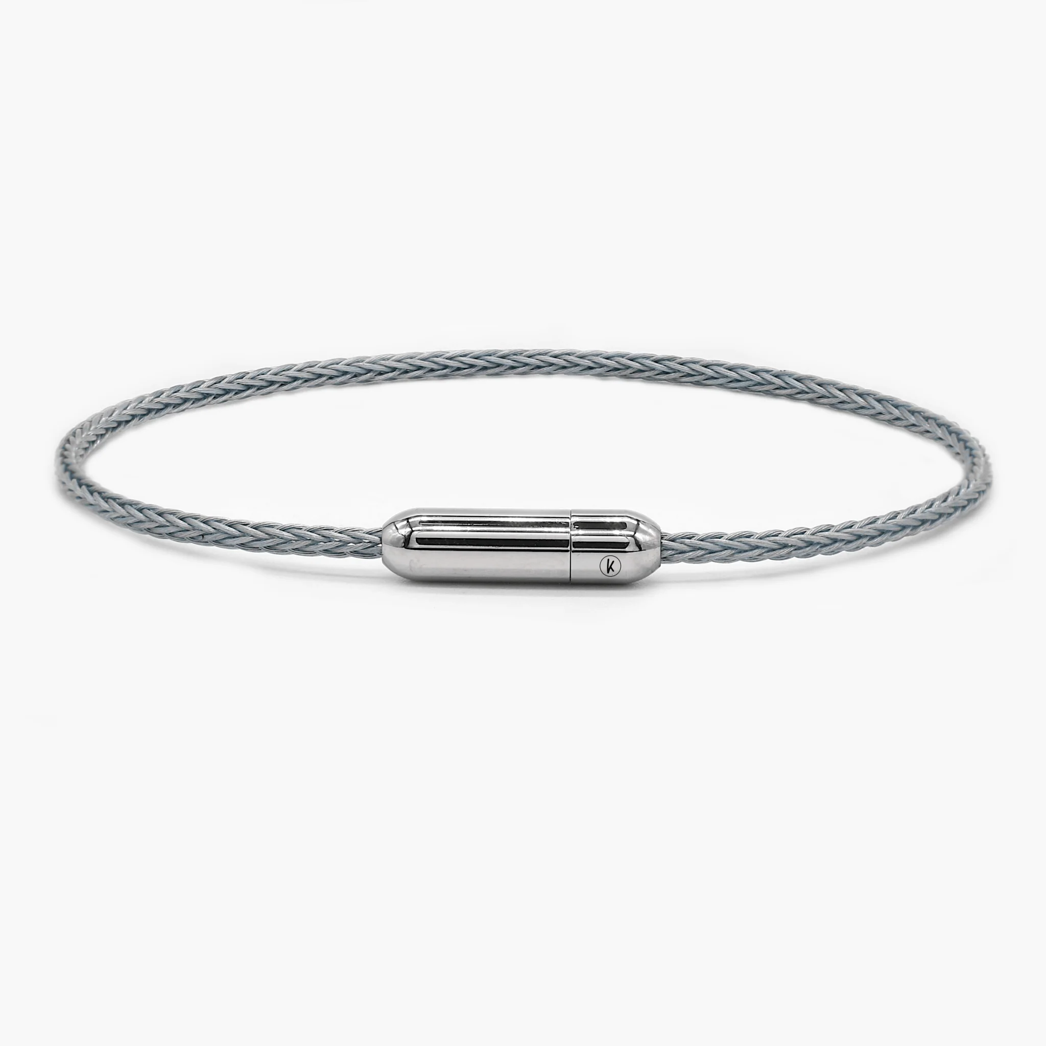Sailing Cable Bracelet With Silver Screwing Mechanism (Silver)