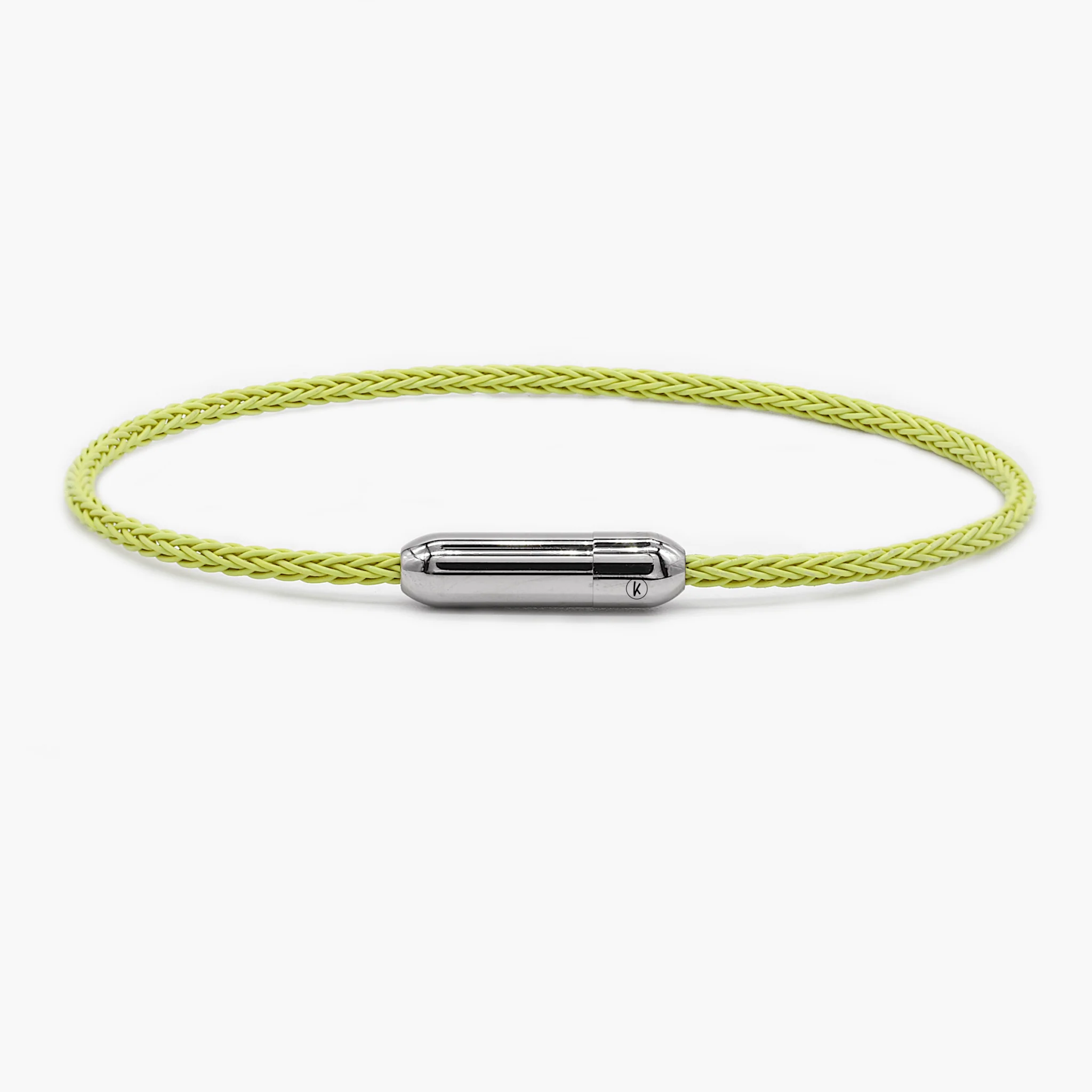 Sailing Cable Bracelet With Silver Screwing Mechanism (Yellow)