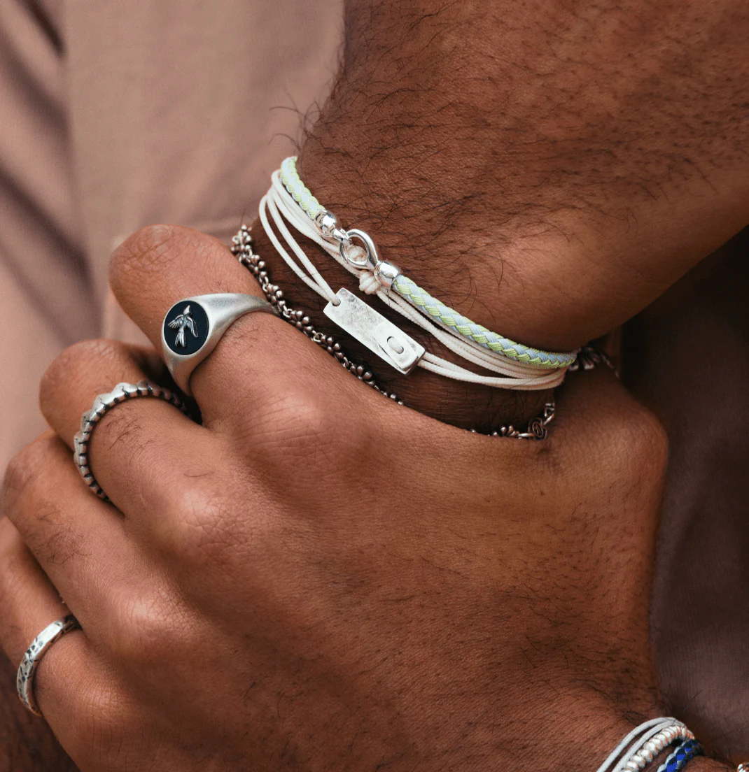 Sailing Cable "Plata" Bracelet (Shade of Blue) - Image 4