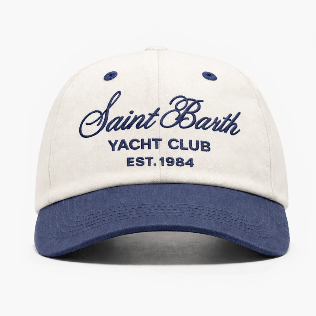 Saint Barth Yacht Club Souvenir Daddy Cap (Off-White/Blue)
