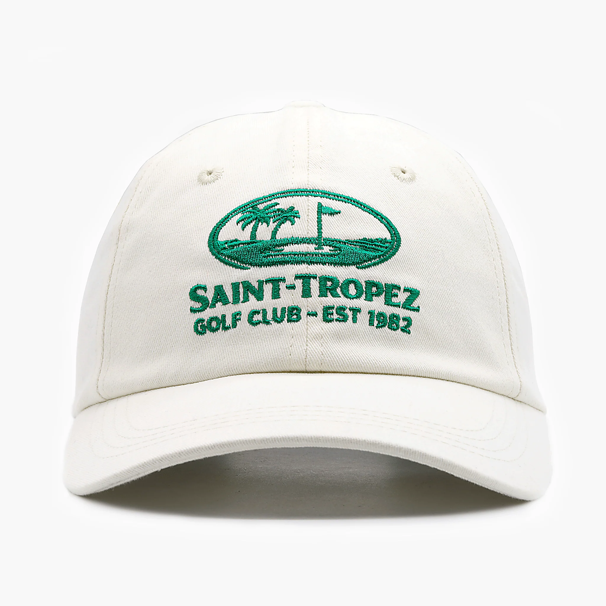 Saint Tropez Golf Club Souvenir Daddy Cap (Off-White)
