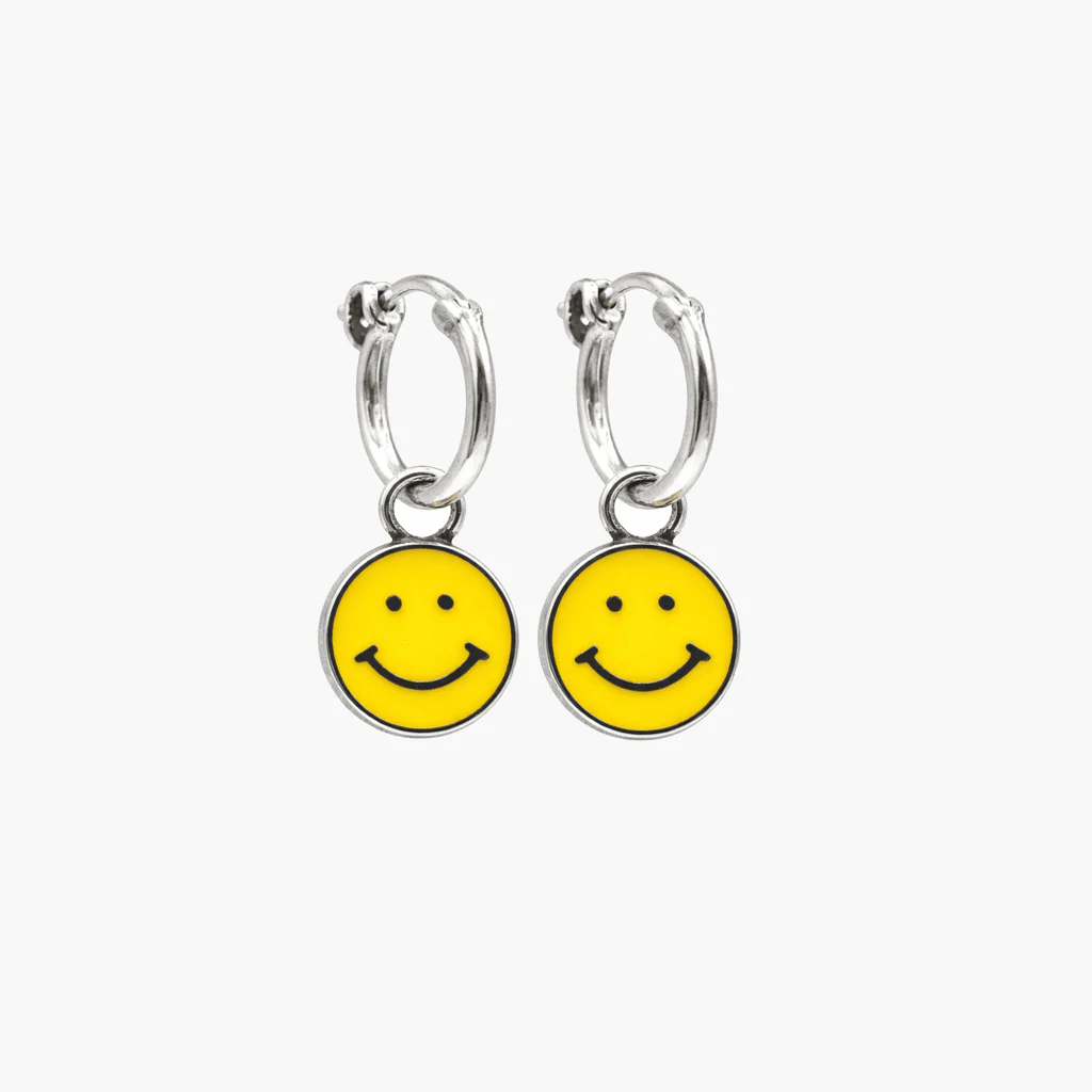 Smiley Sterling Silver Earring - Image 3