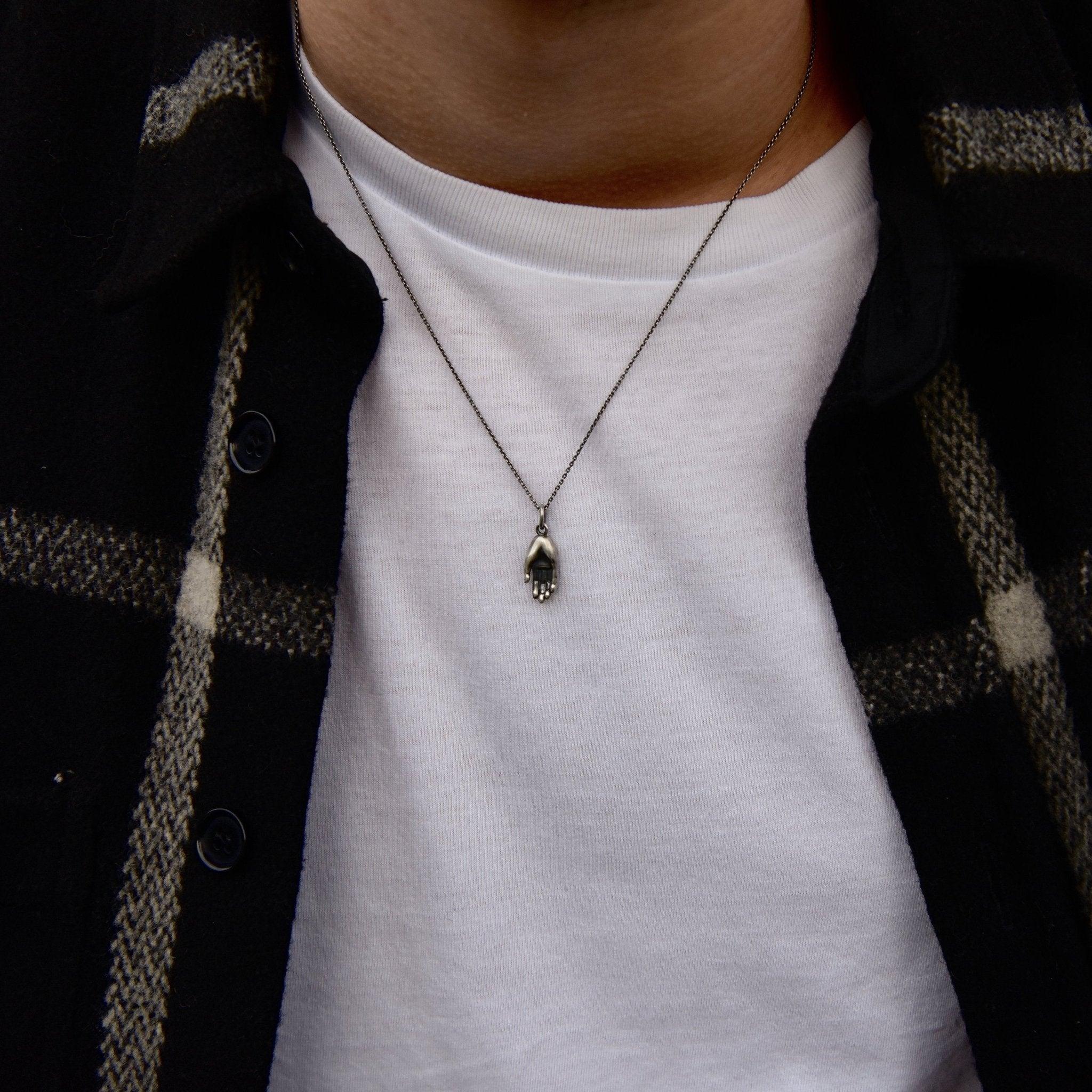 Sterling Silver "Hamsa" Necklace - Image 3