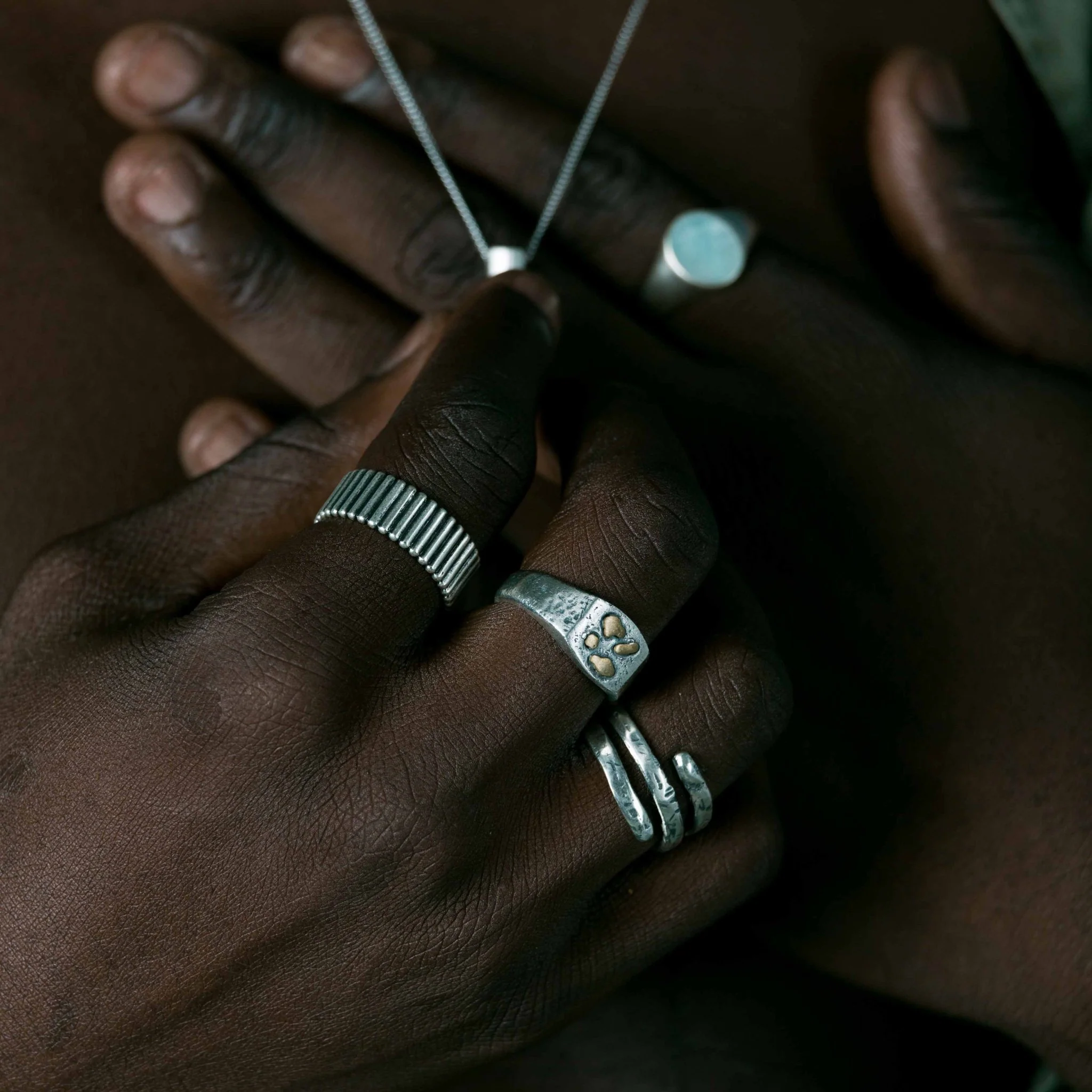 Sterling Silver Tubes Ring - Image 4