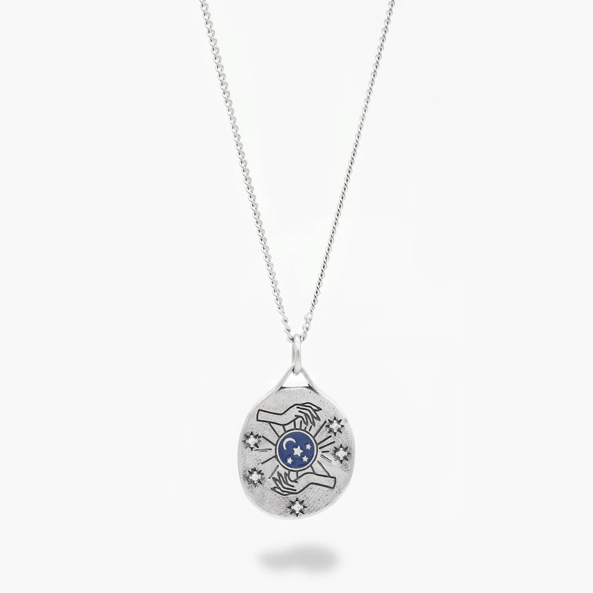 Tarot Card "The Magician" Sterling Silver Necklace